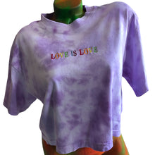 Load image into Gallery viewer, Love Is Love Tie-Dye Cropped Tee