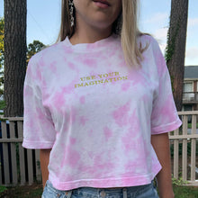 Load image into Gallery viewer, Use Your Imagination Tie-Dye Cropped Tee