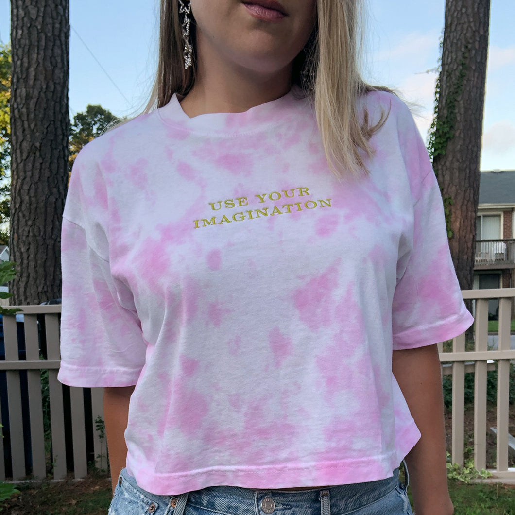 Use Your Imagination Tie-Dye Cropped Tee